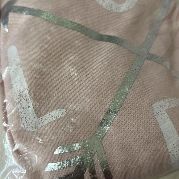 "LOVE" Arrow Design Print Long Sleeve Cotton Top Blouse Size Large - Picture 3 of 16